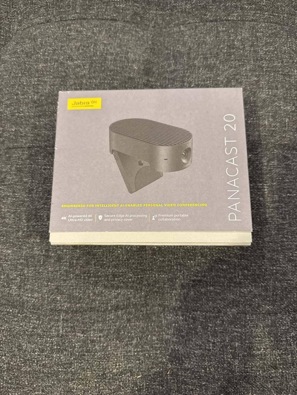 Jabra PanaCast 20 AI-Powered 4K Personal Video Conferencing Webcam